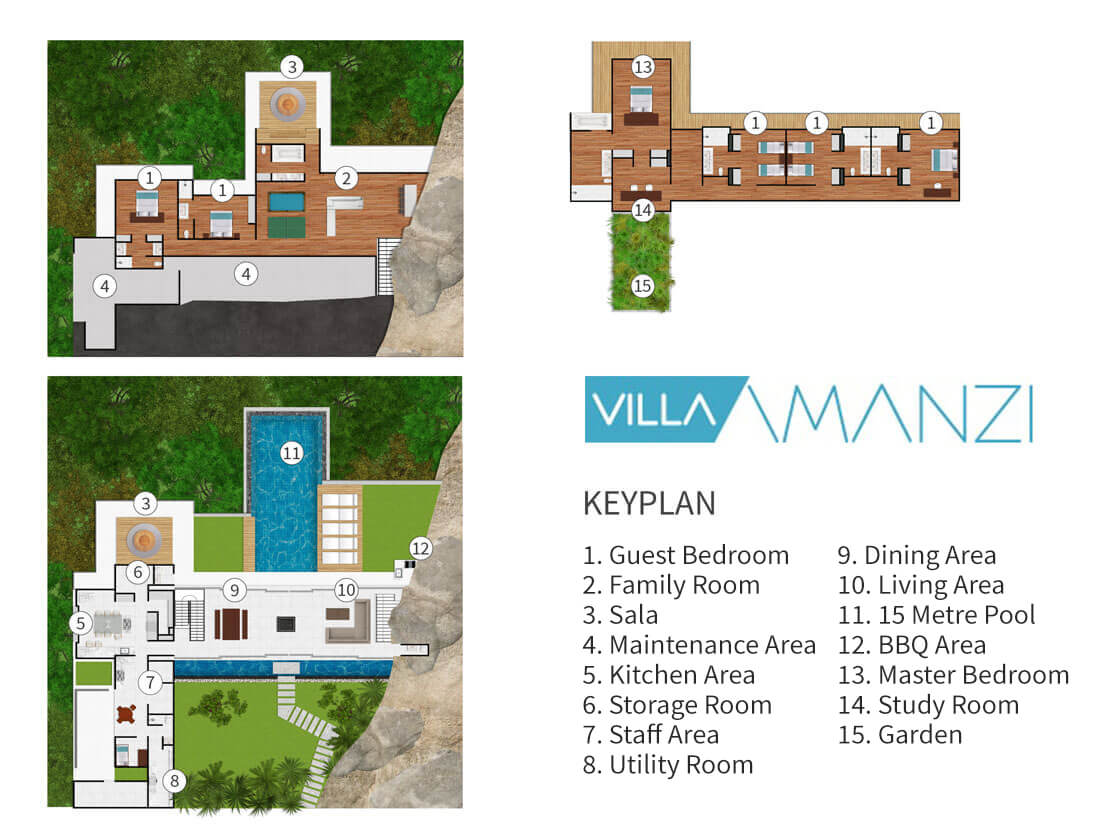 Villa Amanzi Kamala - Floorplan